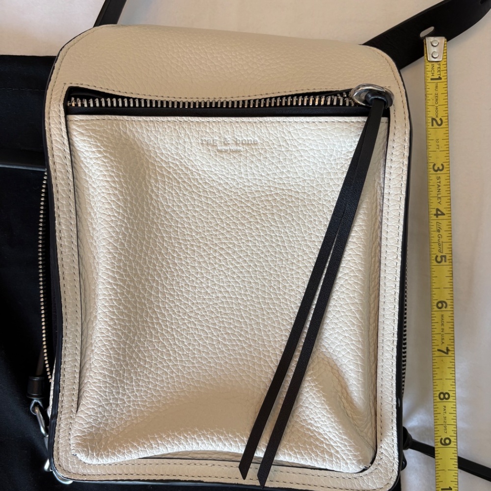 Rag & Bone Elliot Cream/Off White And Black Cross… - image 7